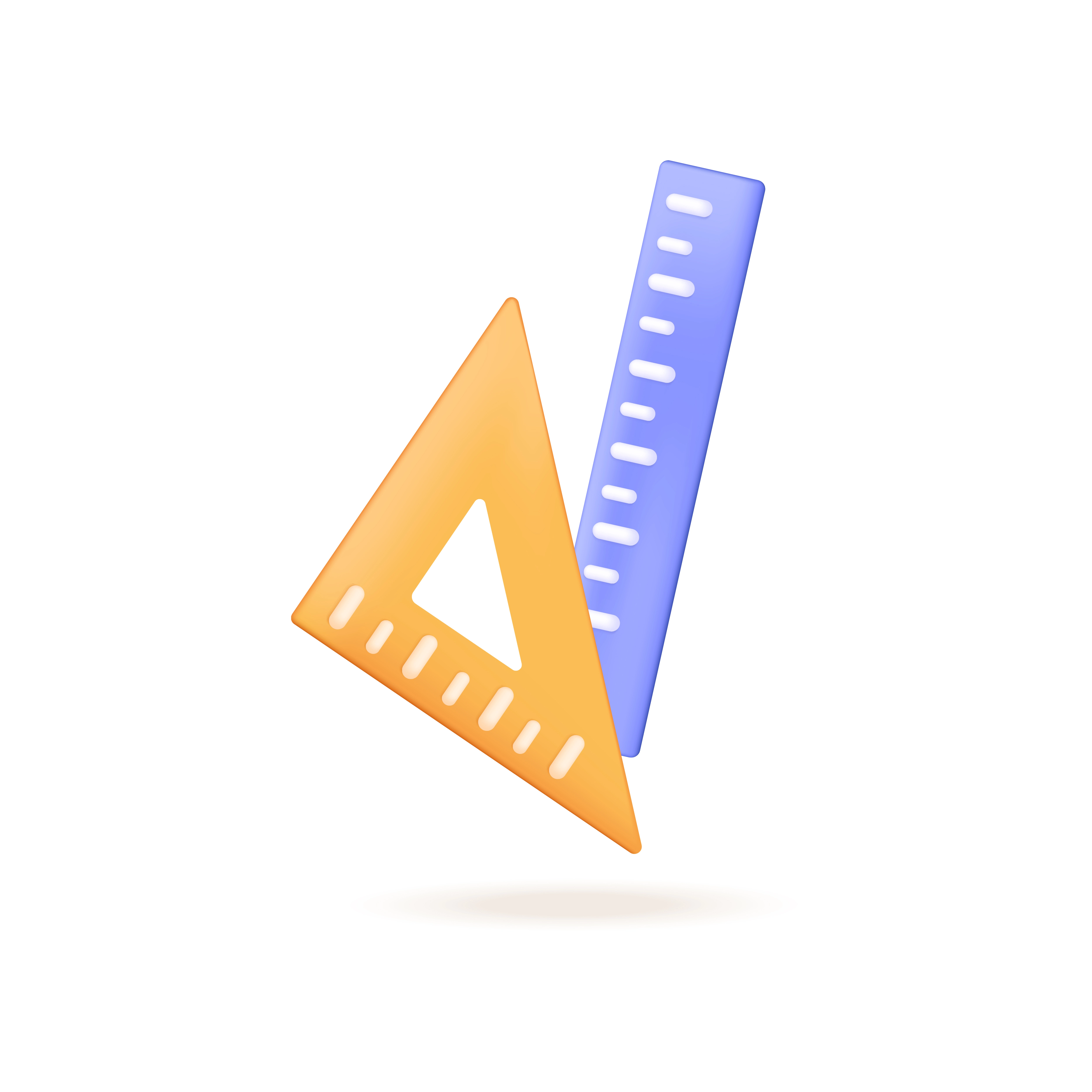 Ruler 3D icon representing trading discipline score and rule-based consistency